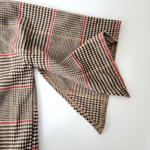 Coco + Carmen Houndstooth Plaid Coat One Size - Picture 4 of 6
